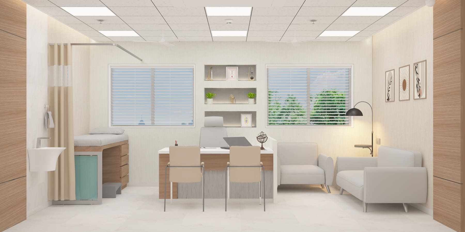 Satalkar Lotus Hospital Interior Project | Trance Interiors Image